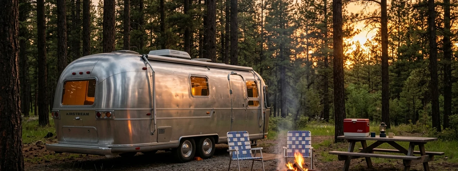 Vintage Camping collection hero banner - Camp Life Shirts