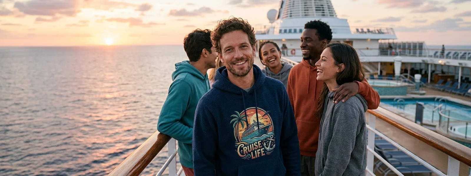 Cruise Hoodies collection hero banner - Cruise Shirt Co