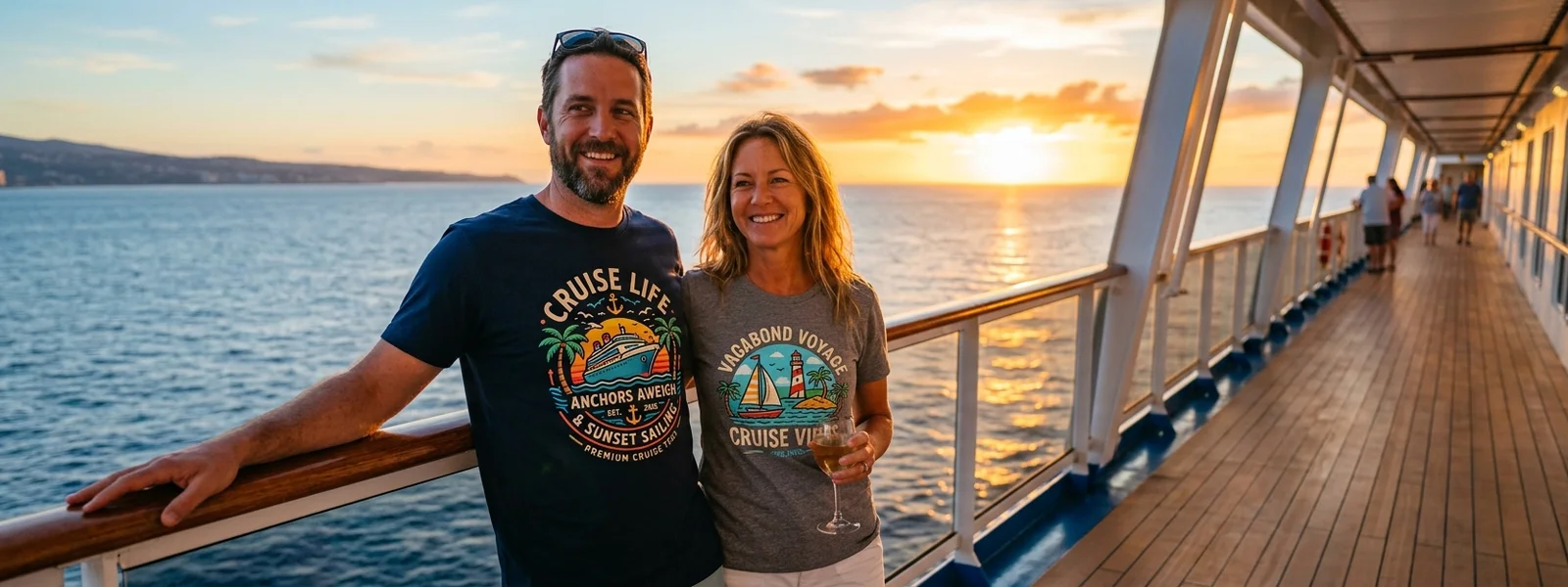 Premium Cruise Tees collection hero banner - Cruise Shirt Co