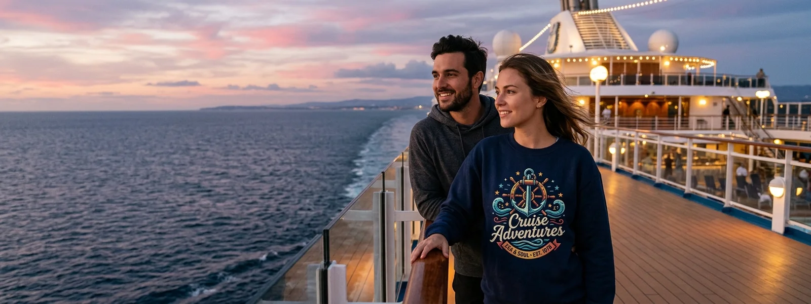 Cruise Sweatshirts collection hero banner - Cruise Shirt Co