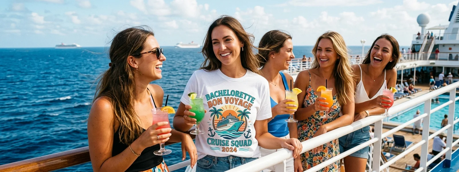 Girls Trip & Bachelorette collection hero banner - Cruise Shirt Co