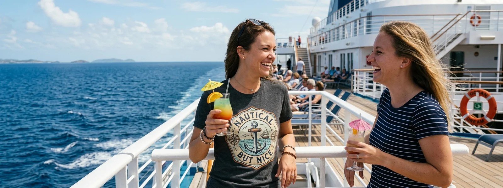 Ship Pun Shirts collection hero banner - Cruise Shirt Co