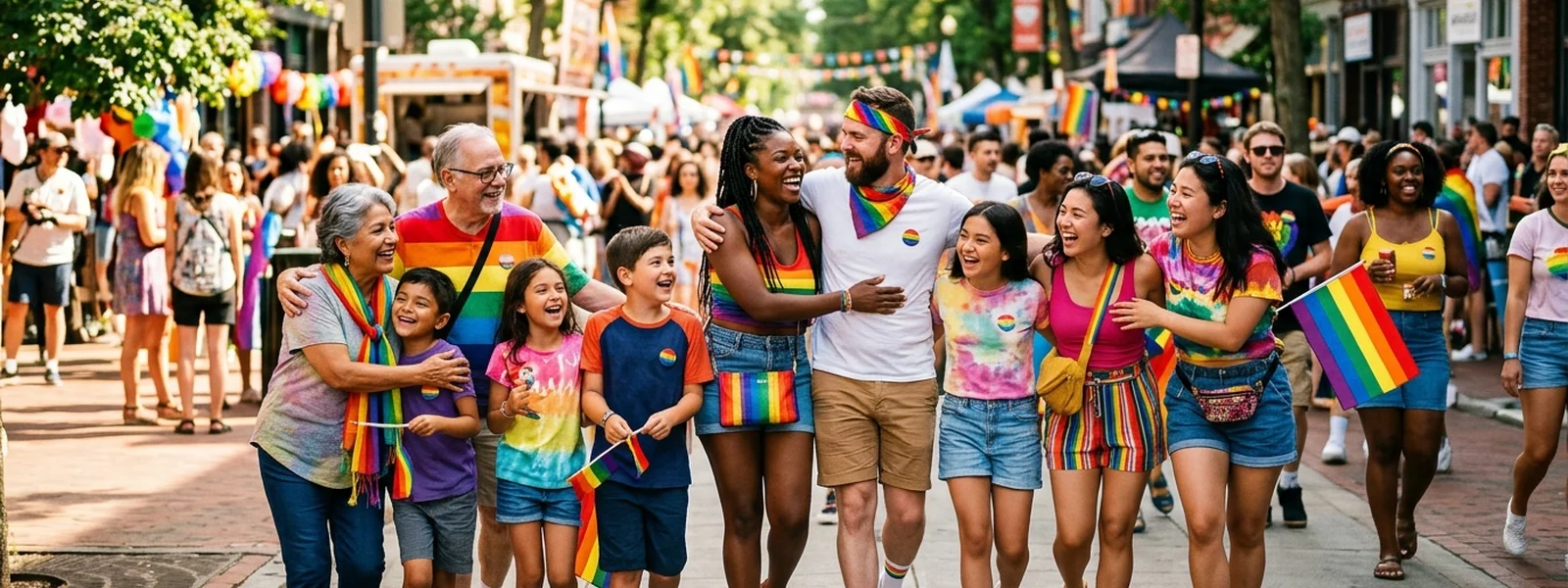 Ally Pride collection hero banner - Pride Shirt Co