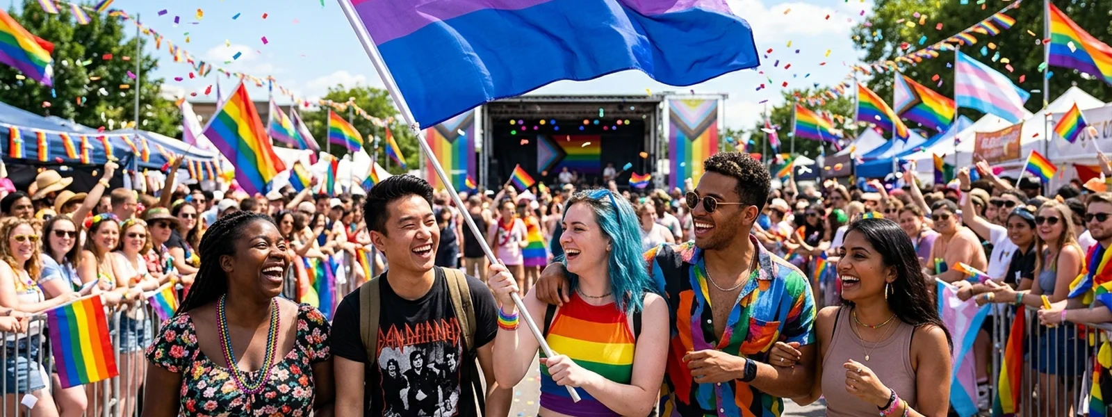 Bisexual Pride collection hero banner - Pride Shirt Co