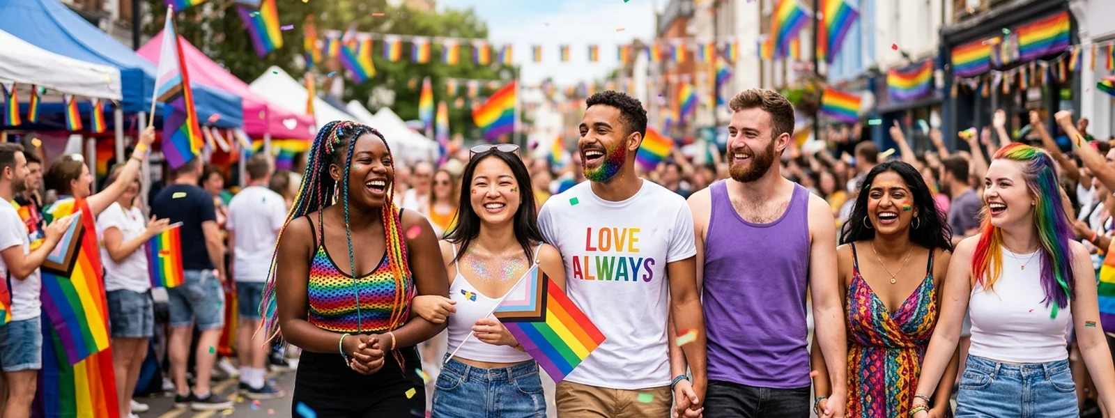 Gay Pride collection hero banner - Pride Shirt Co