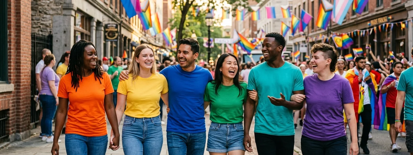 Premium T-Shirts collection hero banner - Pride Shirt Co