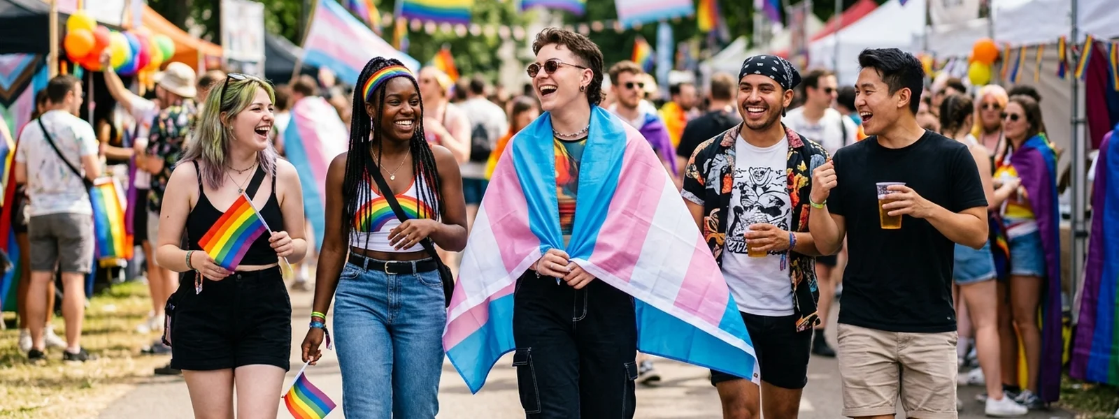 Trans Pride collection hero banner - Pride Shirt Co
